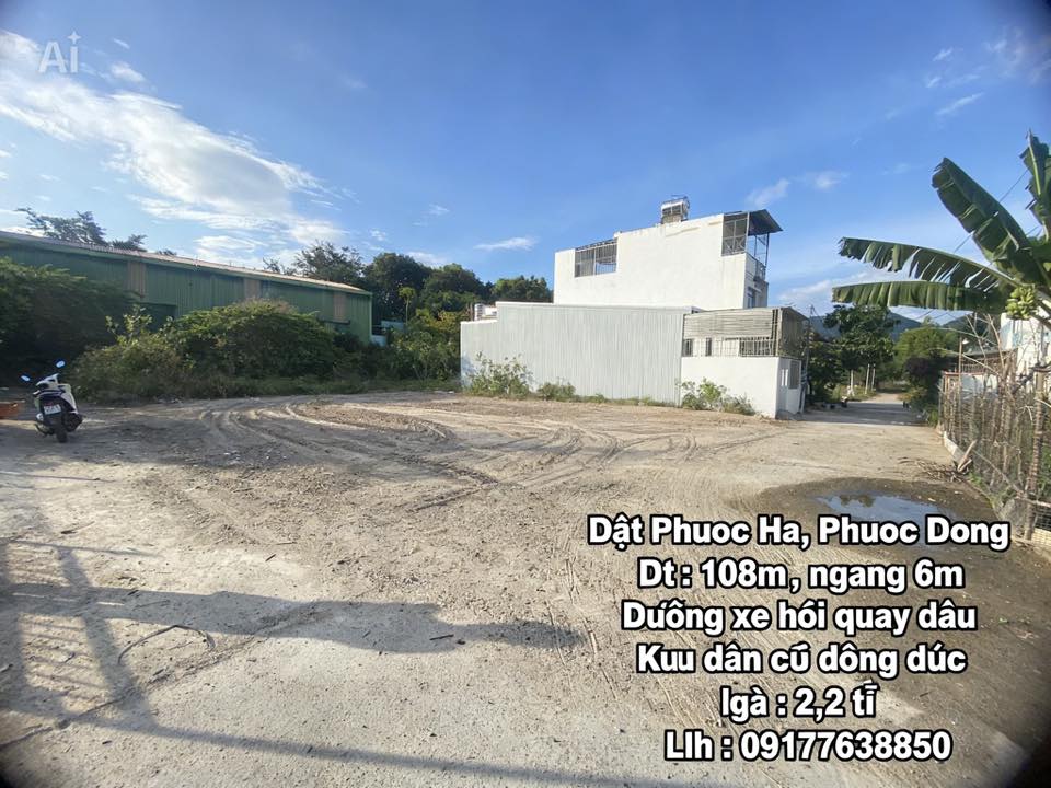 Đất nền Phước Đồng, Nha Trang 108m² giá 2.2 tỷ - Tiềm năng tăng giá vượt trội!