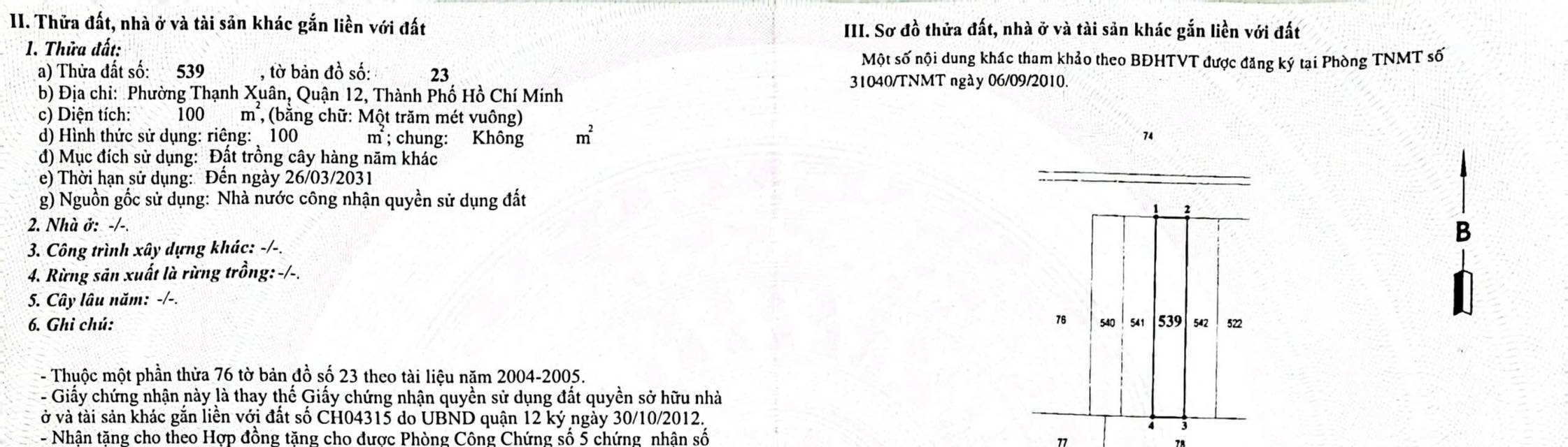 Đất nền Quận 12 100m² giá 2 tỷ - Tiềm năng tăng giá vượt trội!