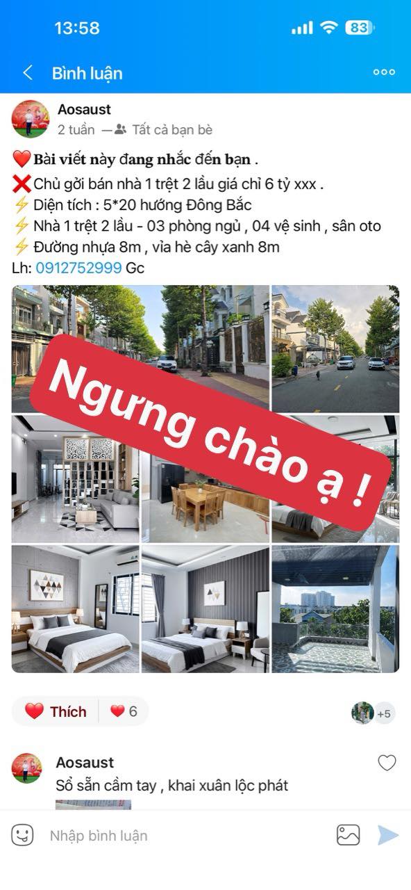 Bán Gấp Townhouse Hiệp Thành 3, 3 Lầu, 100m², Dưới 7 Tỷ