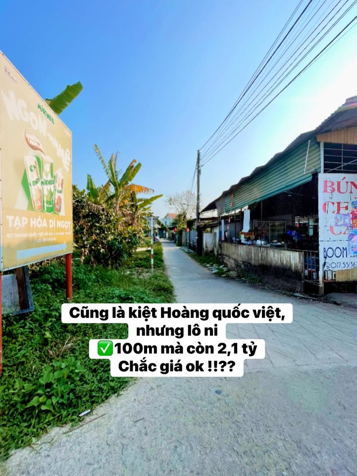 Đất nền Hoàng Quốc Việt, Huế 100m² - Kiệt ô tô, sổ đỏ chính chủ!