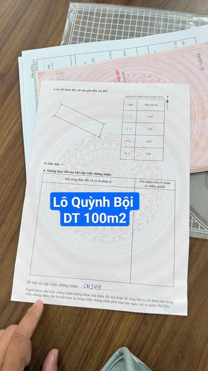 Đất Nền Quỳnh Bội Gia Bình 100m² - Tiềm Năng Tăng Giá Vượt Trội!