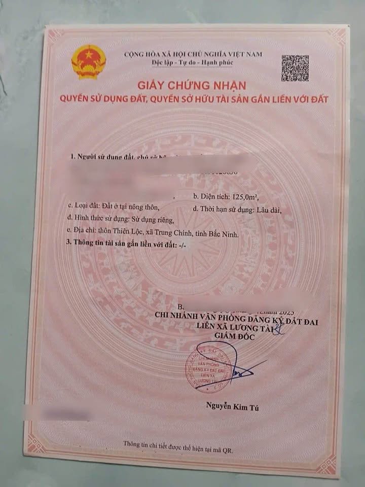 Bán Đất Lương Tài, Bắc Ninh 125m² - Sổ Đỏ Sẵn Sàng