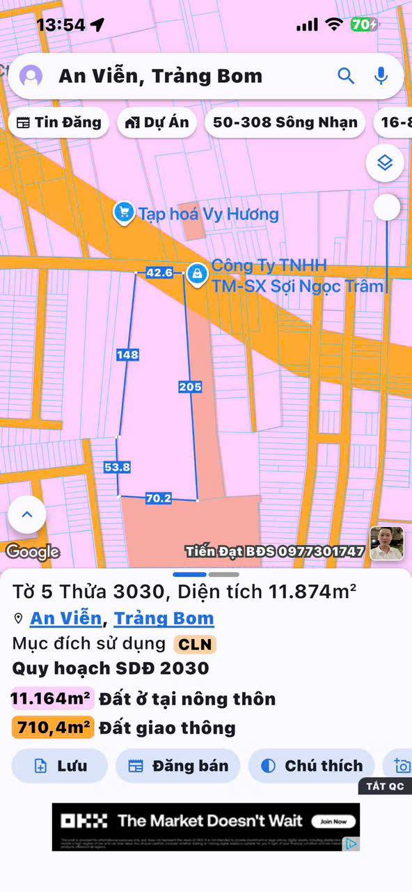 Đất nền An Viễn, Trảng Bom 12.000m² - Tiềm năng tăng giá vượt trội!
