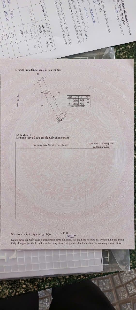 Đất nền Xã Phan, Dương Minh Châu 946m² - Pháp lý rõ ràng