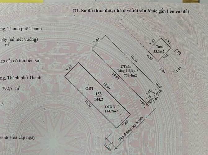 Nhà Phố Mặt Tiền TP Thanh Hoá 144m² - Dòng tiền ổn định 100 Triệu/Tháng!