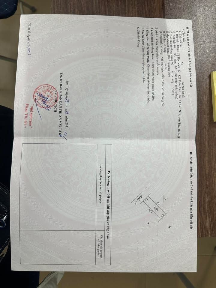 Đất nền Sơn Tây 90m² - Đường to ô tô, sổ đỏ chính chủ!