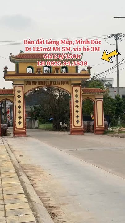 Đất đấu giá Minh Đức - Tứ Kỳ 125m² - Sổ đỏ sẵn sang tên