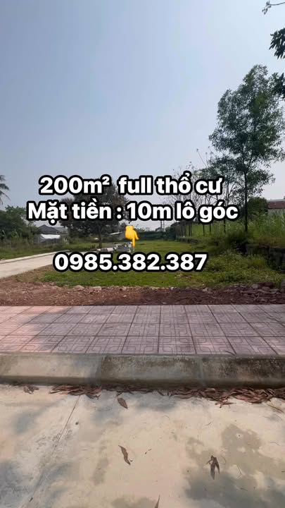 Bán Đất Hồng Tiến Phổ Yên 200m² - Lô Góc Giá Tốt