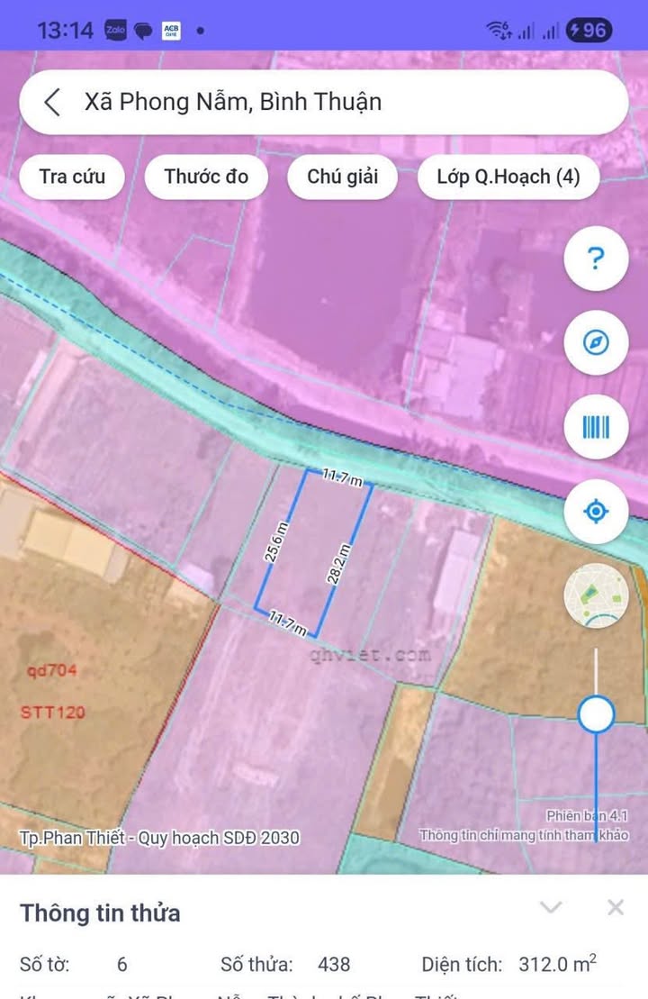 Đất Thổ Cư 312m² Mặt Kênh Phong Nẫm - 10 Phút Đến Trung Tâm Phan Thiết