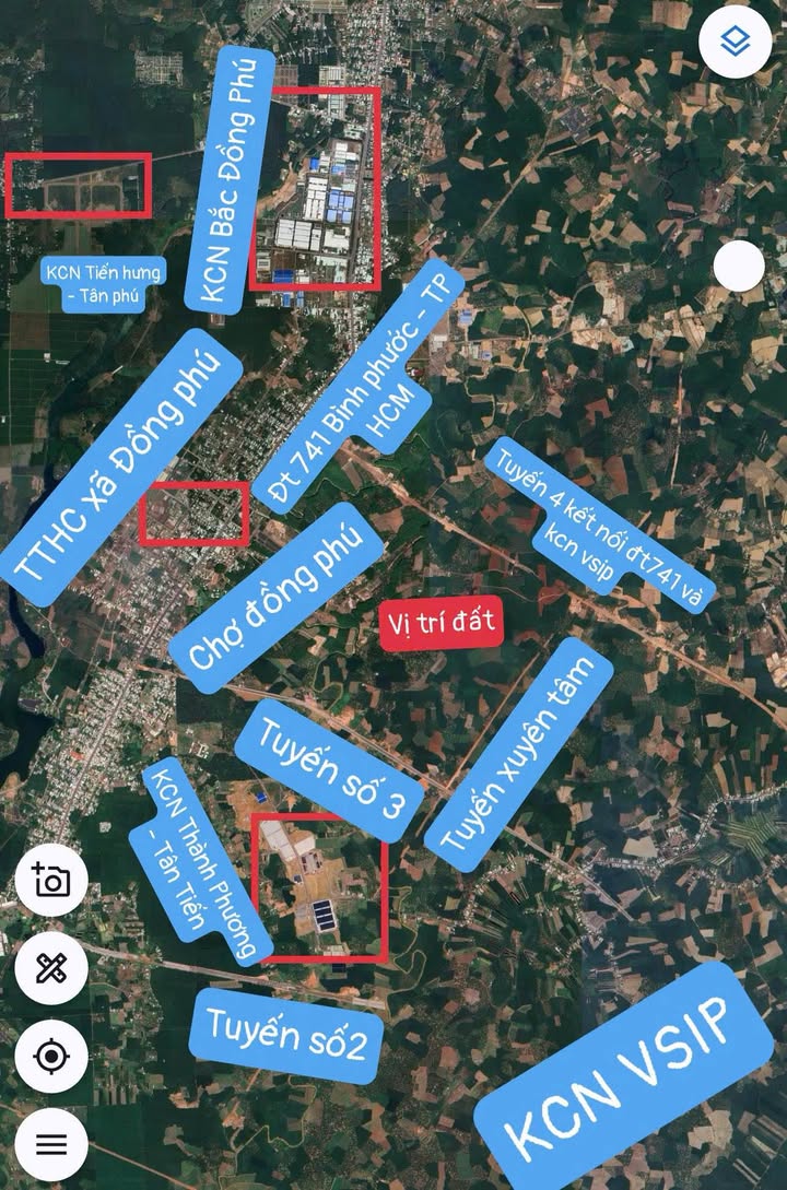 Đất nền Đồng Phú 225m² sổ đỏ sẵn - Chỉ 250 triệu, gần KCN