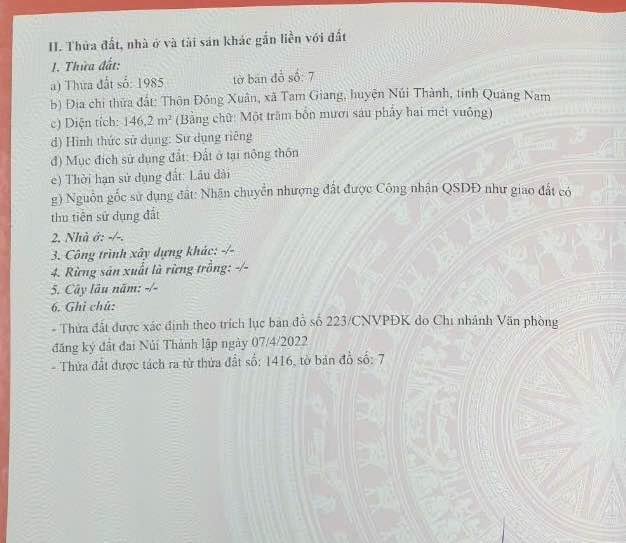 Đất nền Tam Giang, Yên Phong 150m² - Đất ở 100%, Tiềm năng tăng giá!