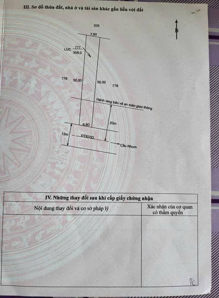 Mặt Tiền Tỉnh Lộ 833D Tân Bình, Tân Trụ - 340m² Giá 1.33 Tỷ