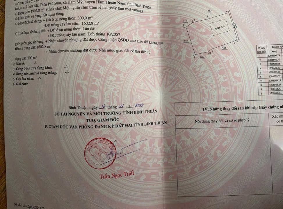 Đất vườn Hàm Mỹ, Bình Thuận 3800m² - Nghỉ dưỡng lý tưởng!