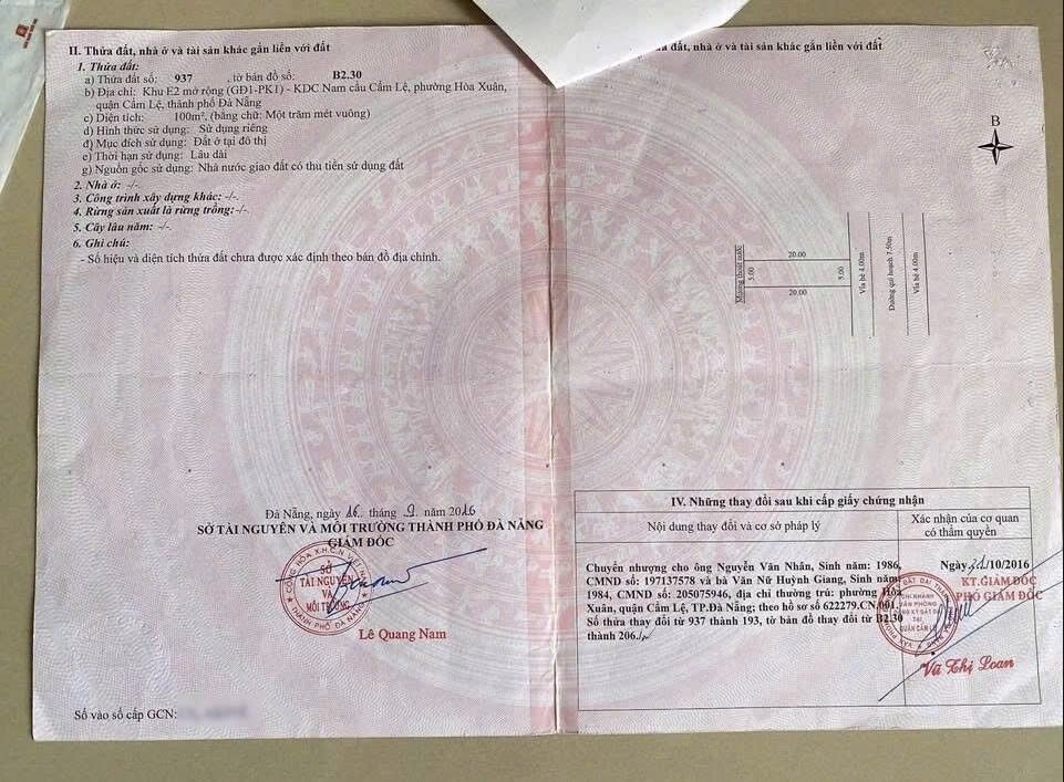 Đất nền Nguyễn Văn Ngọc Đà Nẵng 100m² 5.25 tỷ - Sổ đỏ chính chủ