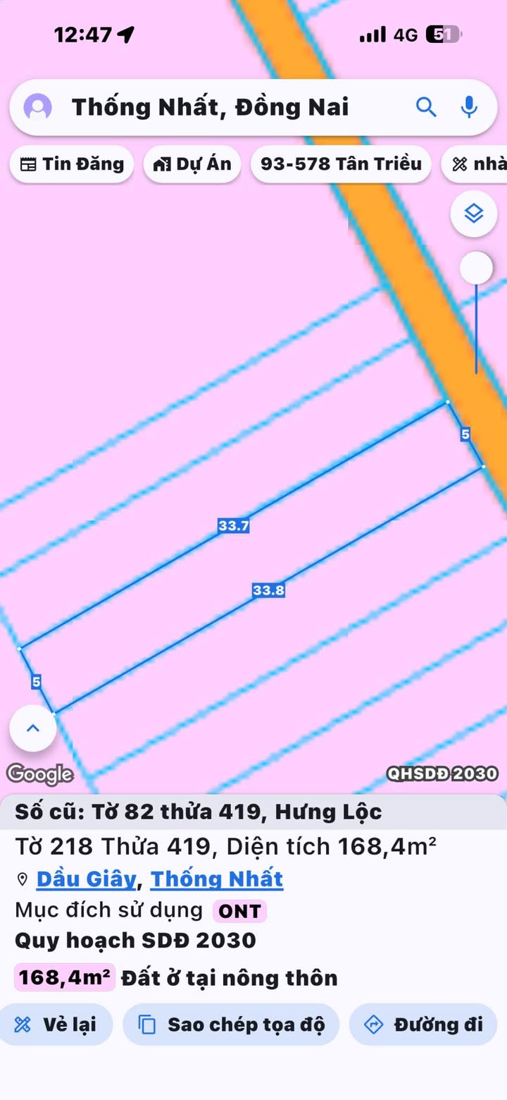 Đất Thổ Cư Long Thành 170m² - Sổ Riêng, Giá 900 Triệu