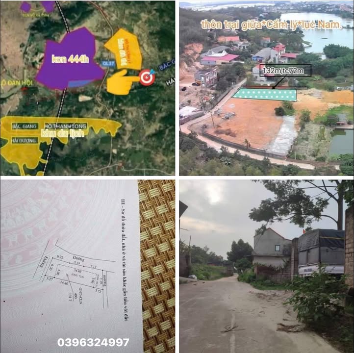 Đất Lục Nam 131m² - 2 Mặt Tiền, Gần KCN 660ha - Giá 650 Triệu