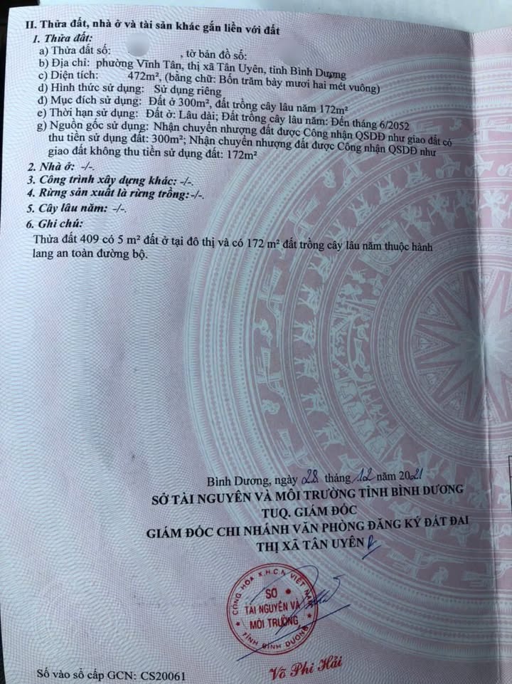 Bán Gấp Đất Tặng Nhà Mái Thái Mặt Tiền DH410 Tân Uyên, Bình Dương - 468m² Kinh Doanh