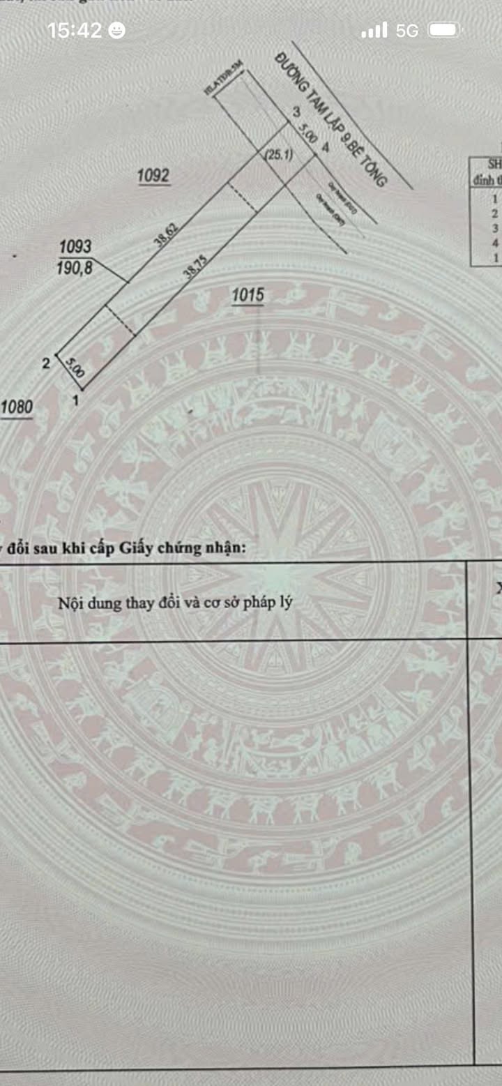 Đất nền Bê tông Cựa Gà, Tam Lập 1 tỷ/lô - Sổ đỏ chính chủ