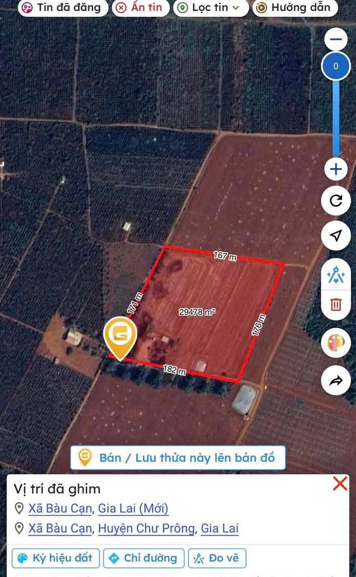 Đất vườn Xã Bàu Cạn, Chư Prông, Gia Lai - Sinh thái xanh, sẵn sàng canh tác!