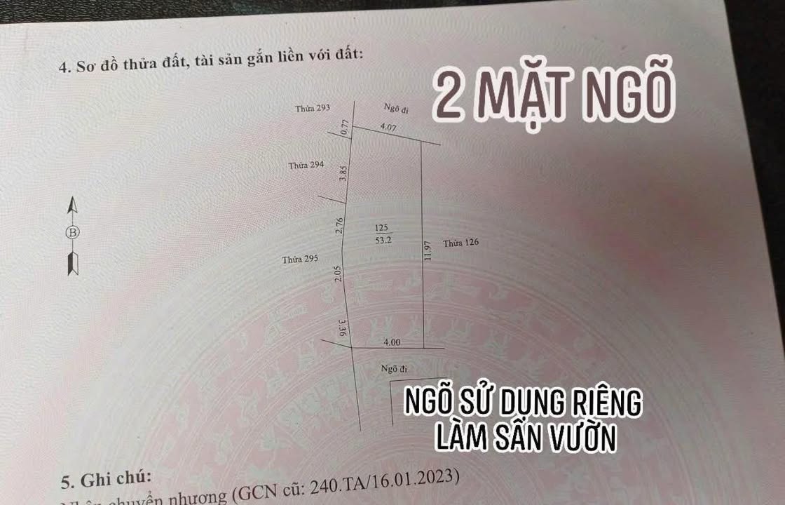 Bán gấp đất nền 53.2m² tại Lê Viết Hưng, TP. Hải Dương - Sổ đỏ chính chủ, giá 1.08 tỷ