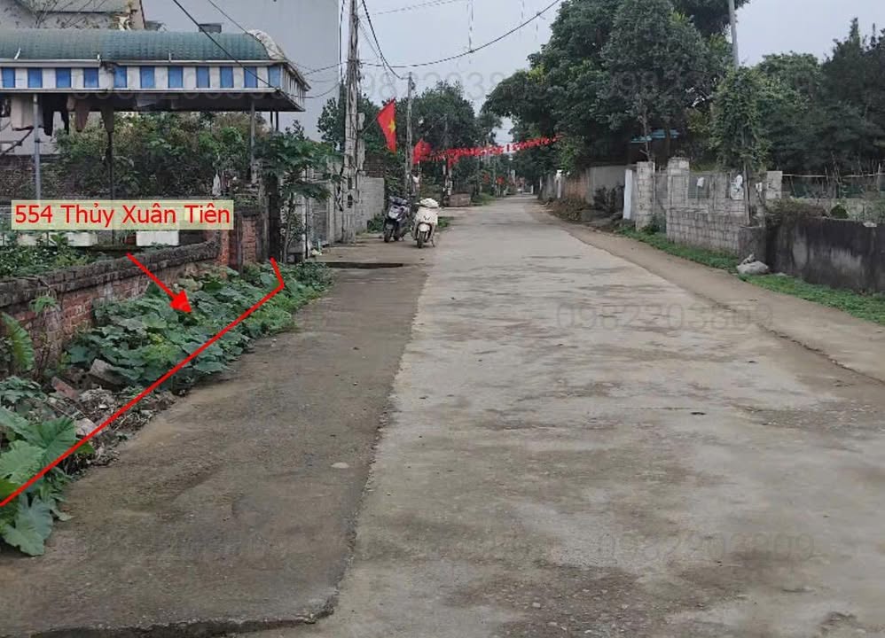 Đất nền Thủy Xuân Tiên, Chương Mỹ 554m² – Mặt tiền kinh doanh, giá tốt!