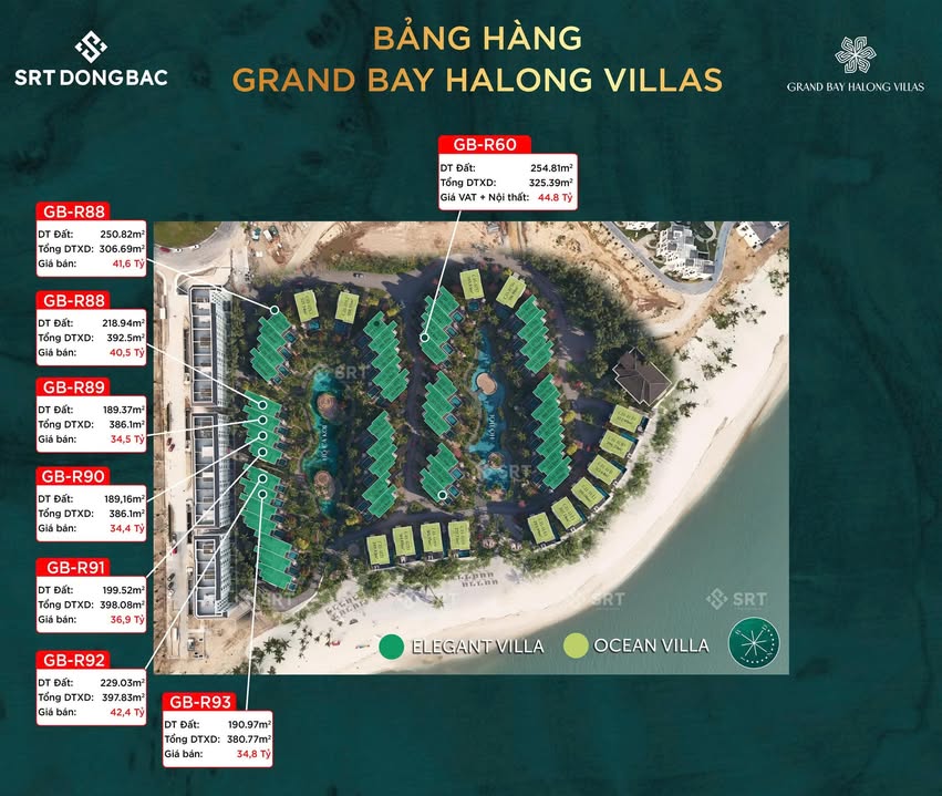 Townhouse Grand Bay Ha Long 251m² - Chinh chu ban thoa thuan