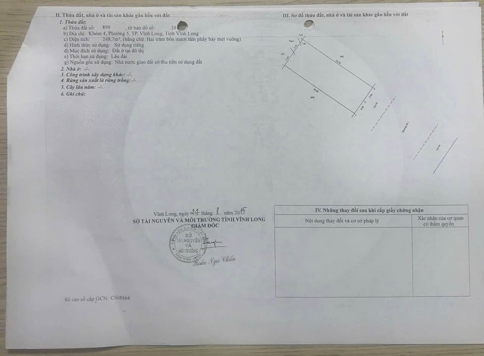Nhà Cấp 4 Đường Số 1 KDC Minh Linh, Vĩnh Long - 248m² Thổ Cư, Giá Tốt