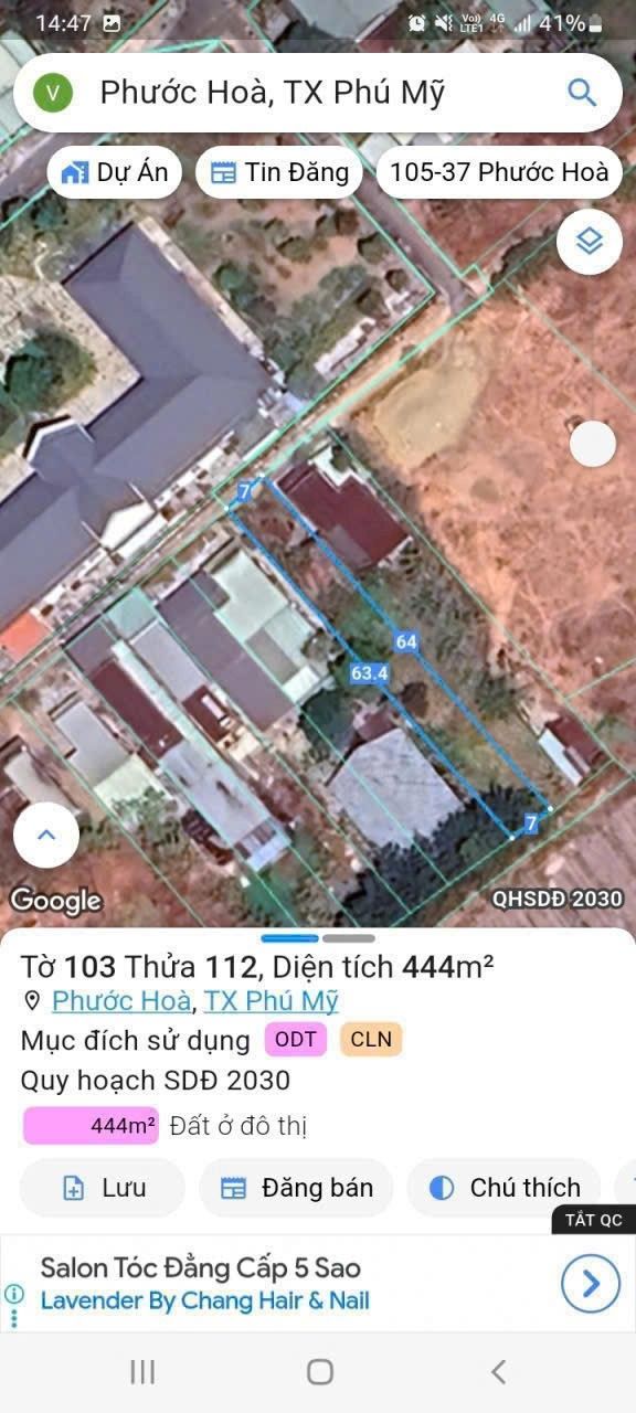 Đất nền Lam Sơn, BR-VT 150m² - Sổ hồng thổ cư, lý tưởng xây trọ