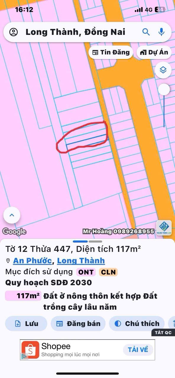 Bán Gấp Cặp Liền Kề Phùng Hưng, Long Thành - 117m², 3.05 Tỷ