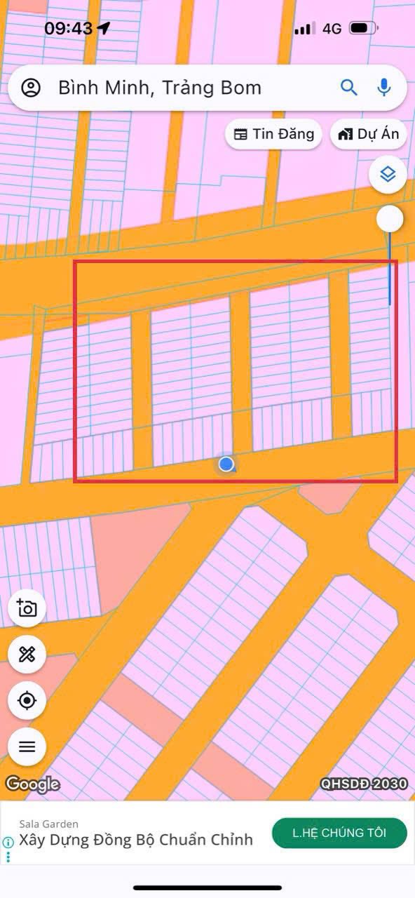 Đất nền TDC Bình Minh, Biên Hòa - 105m² Sổ hồng thổ cư, giá 1.2 tỷ