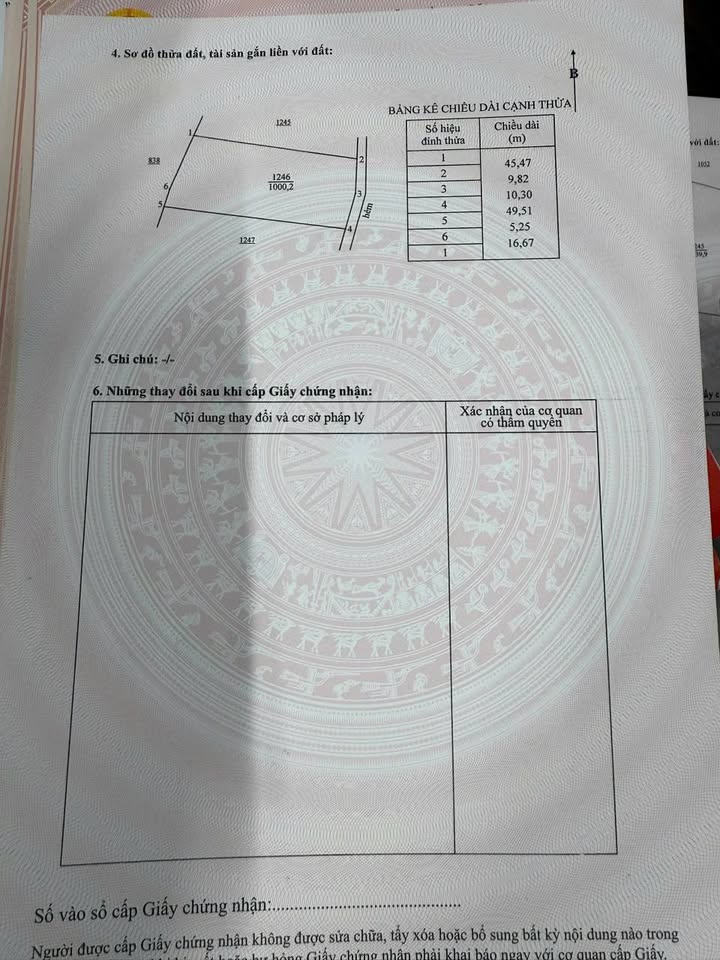 Đất nền 1000m² mặt tiền nhựa Xã Phước Long Thọ, Đất Đỏ - Giá 1.17 tỷ