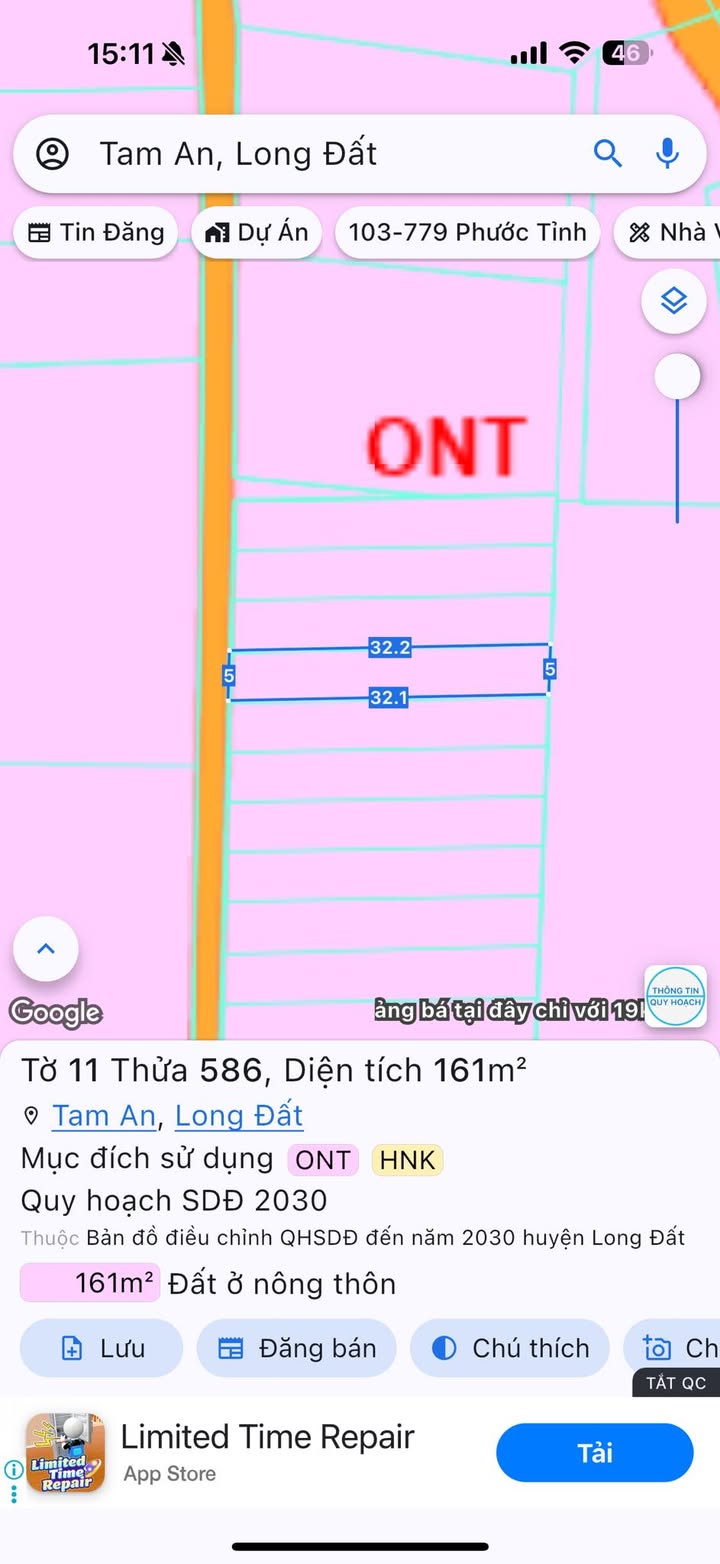 Đất nền Long Thành 160m² - Sổ đỏ chính chủ, giá 900 triệu!