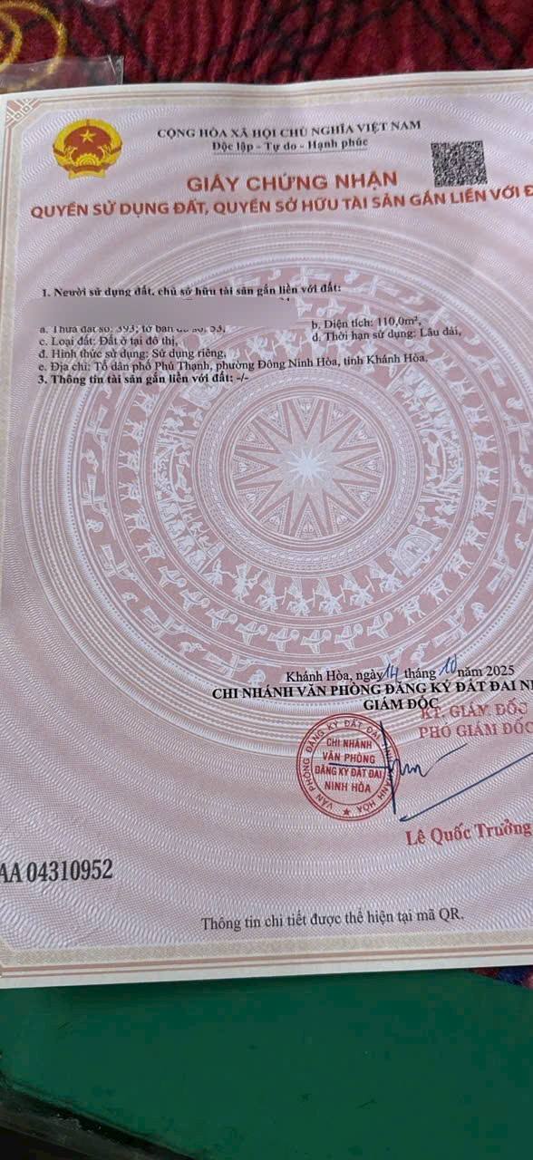 Đất Nền Dốc Lết 110m² - Sổ Đỏ Thổ Cư, Giá 1.5 Tỷ