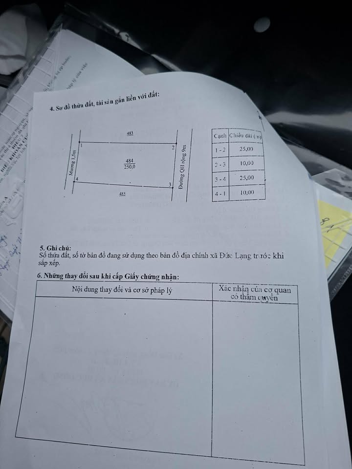 Đất nền Đức Lạng 250m² - Sổ đỏ sẵn sàng, đường 9m