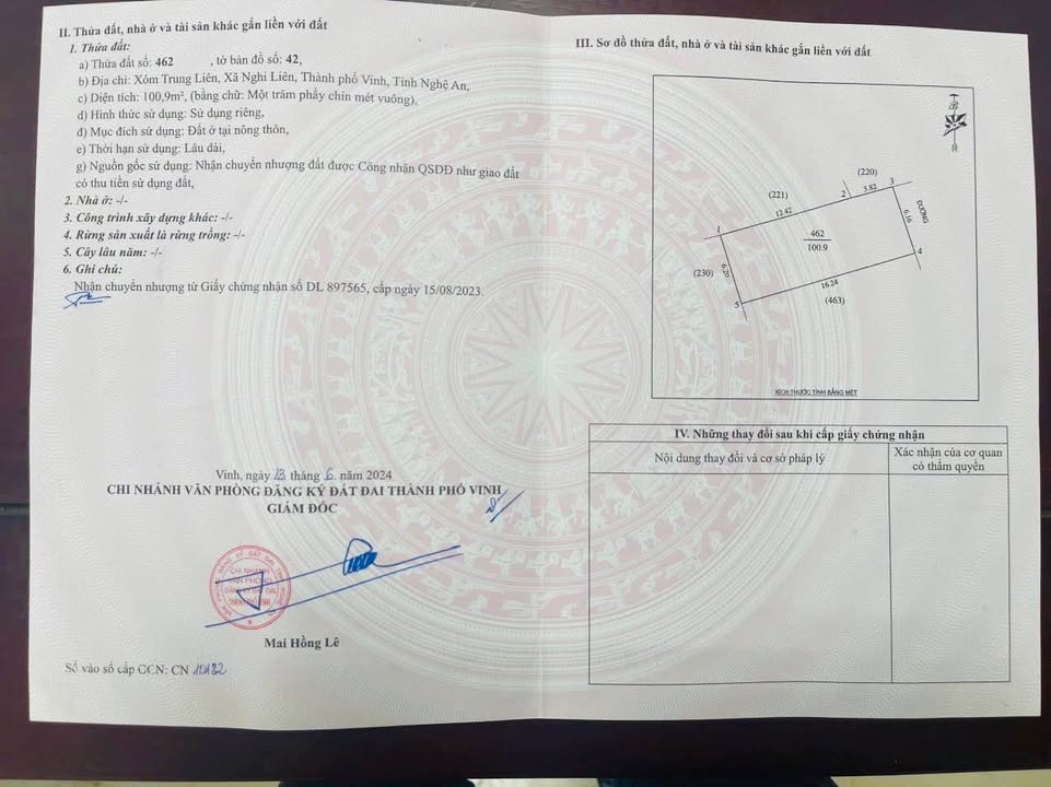 Đất nền Nghi Liên, TP Vinh 100m² - Tiềm năng tăng giá vượt trội!