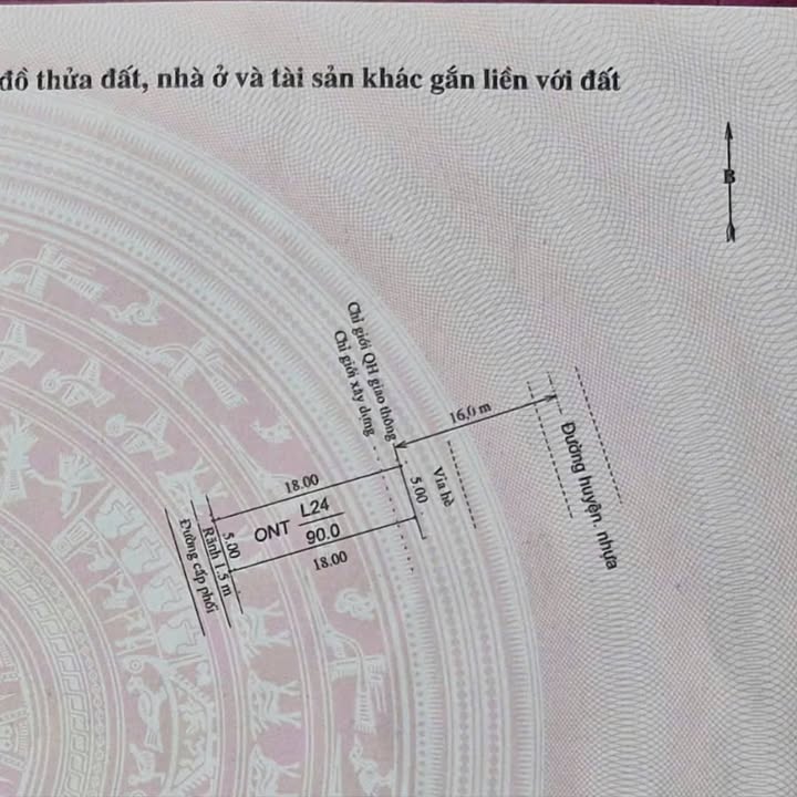 Đất nền 90m² Hồng Lạc, Chí Linh - Sổ hồng sang tên ngay, kinh doanh đắc lộc!