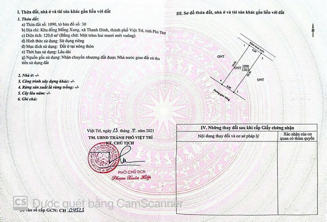 Đất nền 120m² Tôn Đức Thắng, Việt Trì - Sổ đỏ sẵn sàng, giá 2.x tỷ