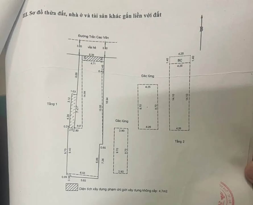 Mặt Tiền Trần Cao Vân Đà Nẵng 166m² - Kinh Doanh Đỉnh Cao, Tặng Nhà 2 Tầng