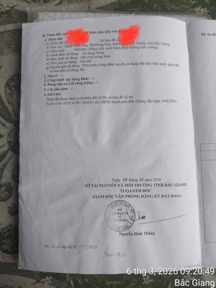 Bán Đất Nền 100m² Mặt Tiền 5m - Gần Vingroup Bắc Giang - 3.x Tỷ