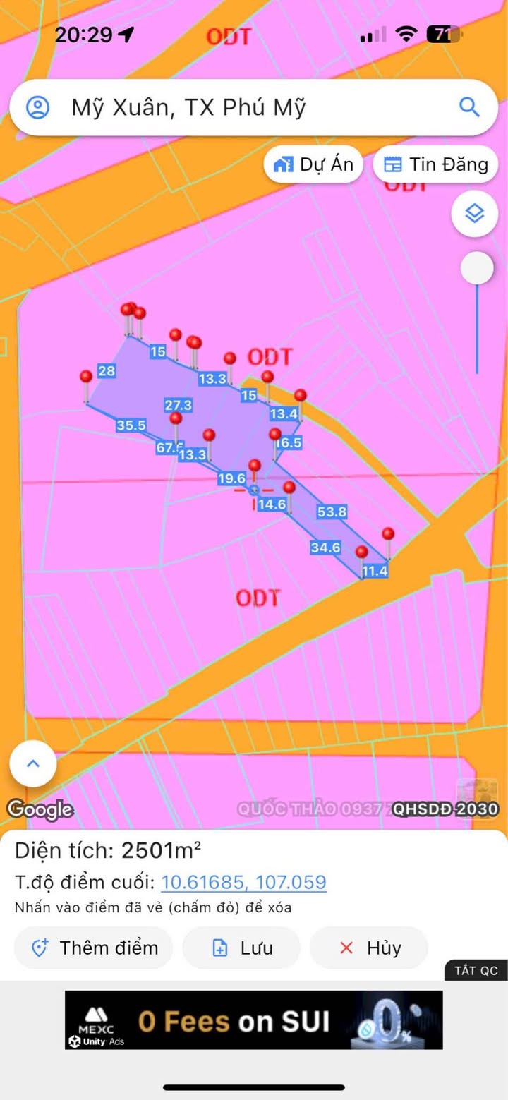Đất nền Phú Mỹ 2497m² - Sổ đỏ chính chủ, tiềm năng vượt trội!