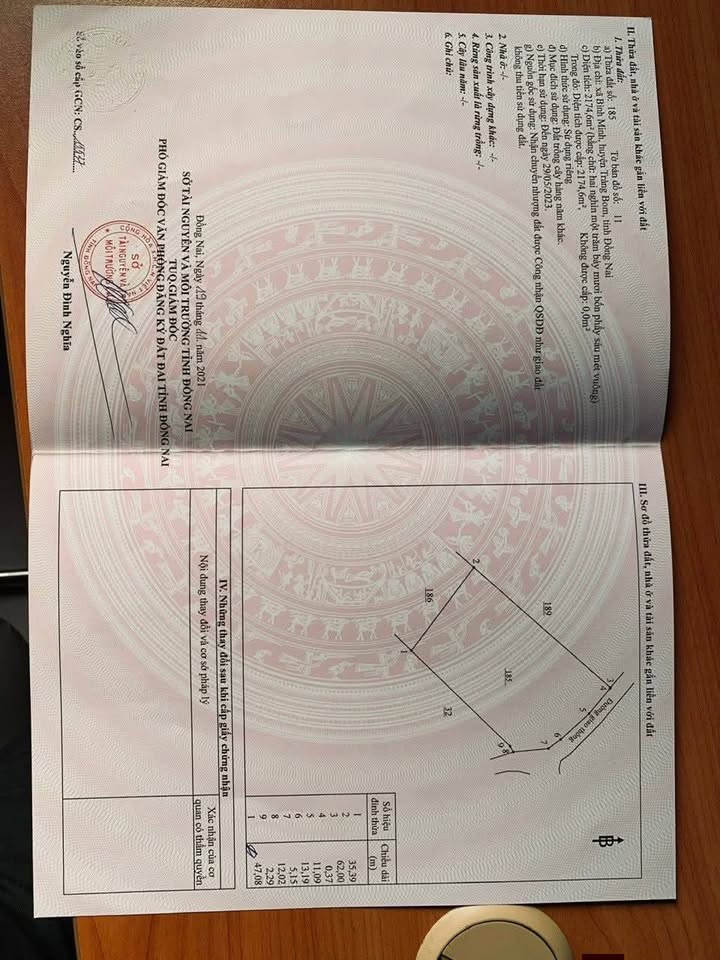 Đất nền Xã Bình Minh Trảng Bom 2174m² - Sổ đỏ chính chủ