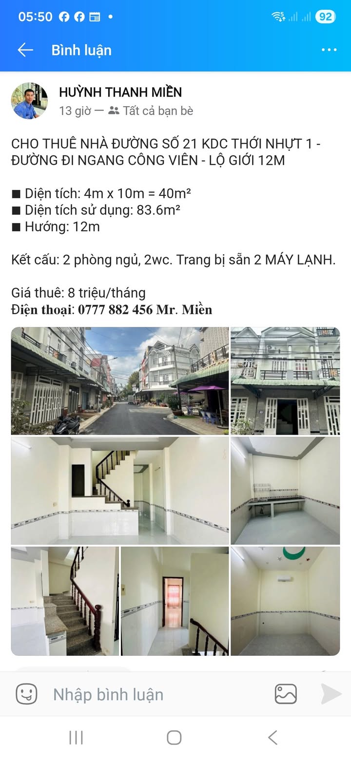 Nhà phố KDC Thới Nhựt 1 Cần Thơ - Mặt tiền kinh doanh đắc địa!