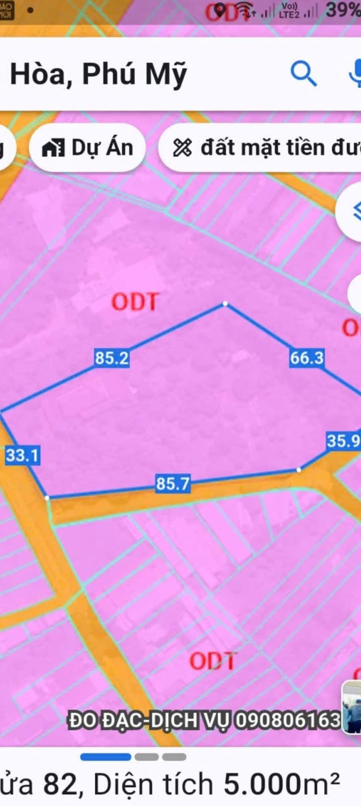 Đất Vàng Góc 2 Mặt Tiền 5000m² - TP Phú Mỹ, BRVT - Sổ Đỏ Rõ Ràng