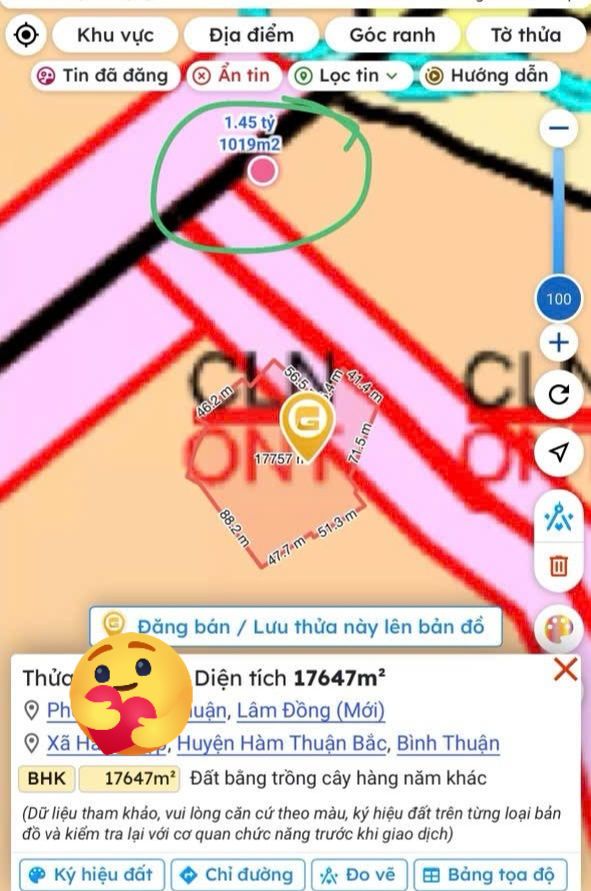 Đất Xào Sổ Đỏ Xã Hiệp Phước, Nhà Bè - 1.15 Tỷ/1700m²