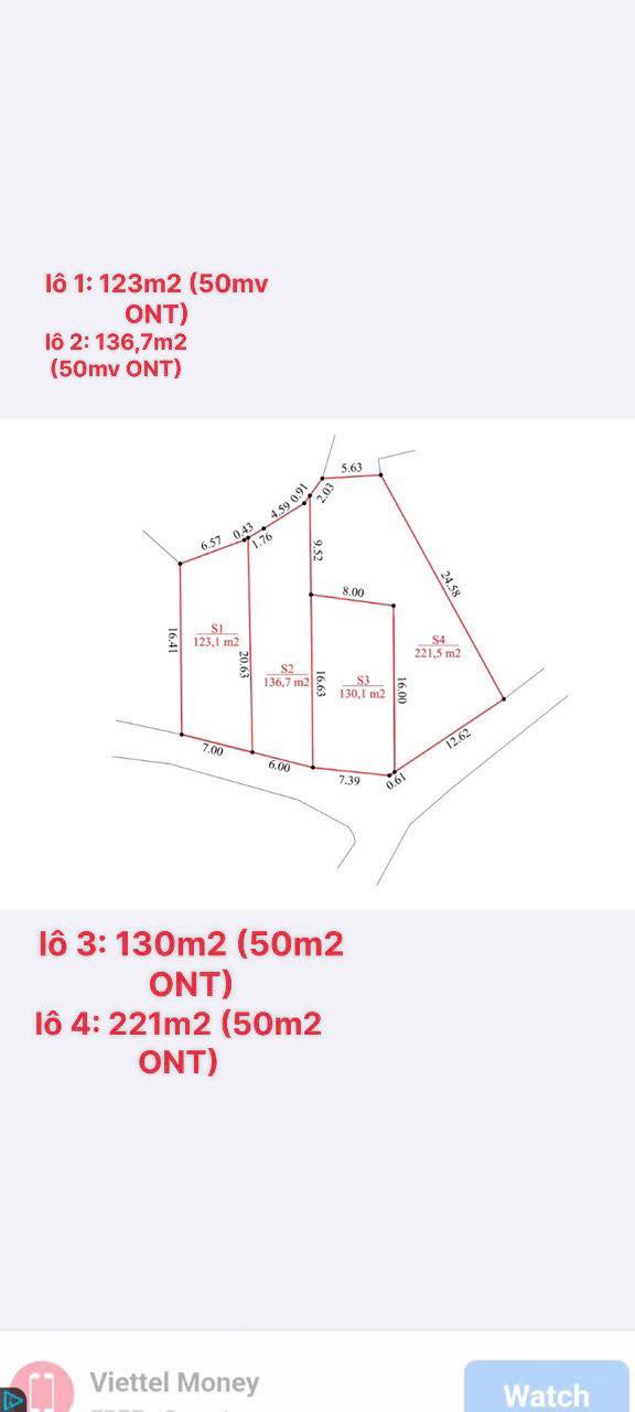 Đất nền Mỹ Hiệp, Phù Mỹ 137m² - Sổ đỏ chính chủ!