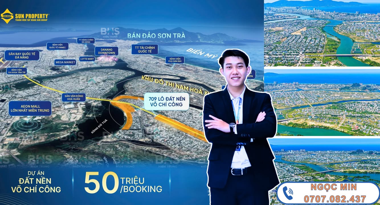 Đất nền Võ Chí Công Đà Nẵng - Sổ hồng, 100m², Giá gốc từ CĐT