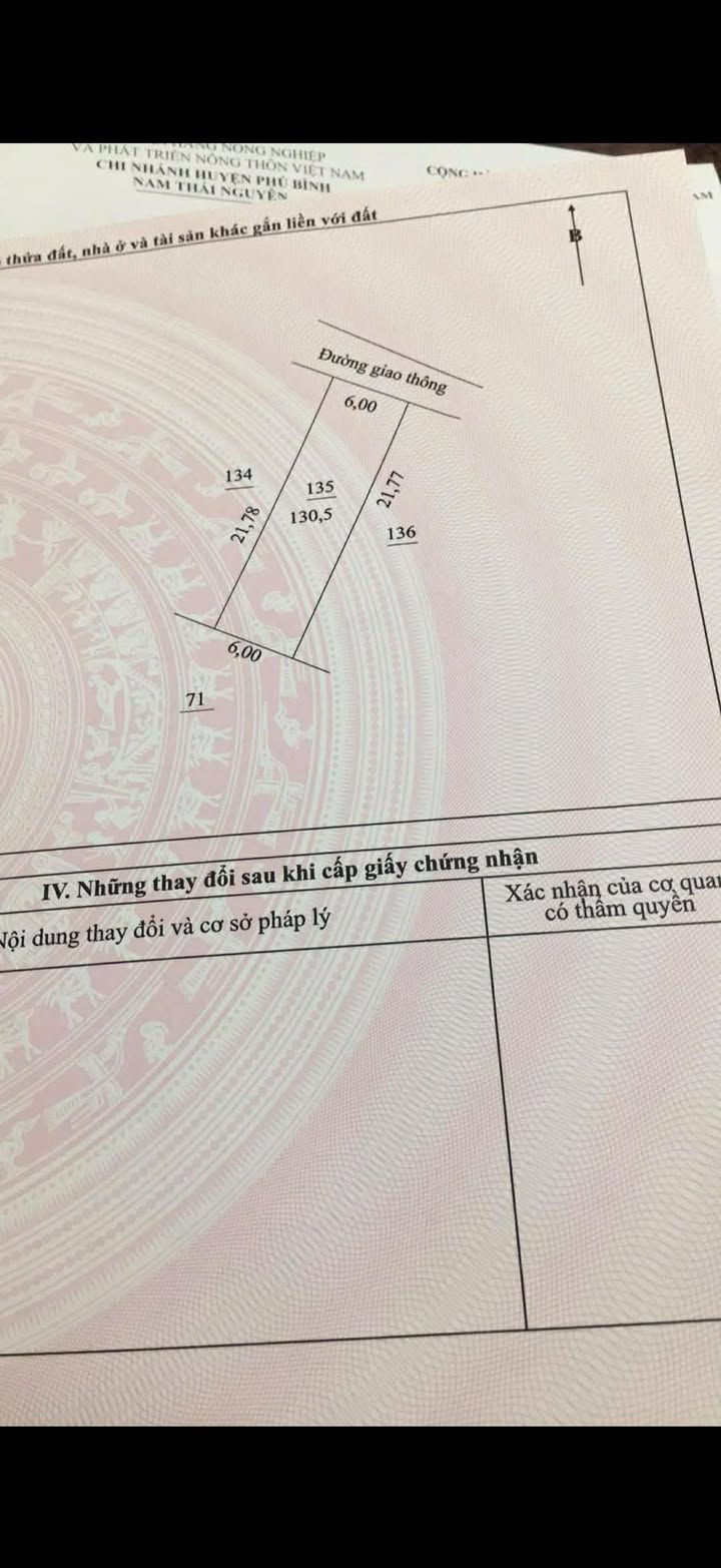 Lô đất Trung tâm Hương Sơn, Phú Bình 130m² - Sổ đỏ chính chủ!
