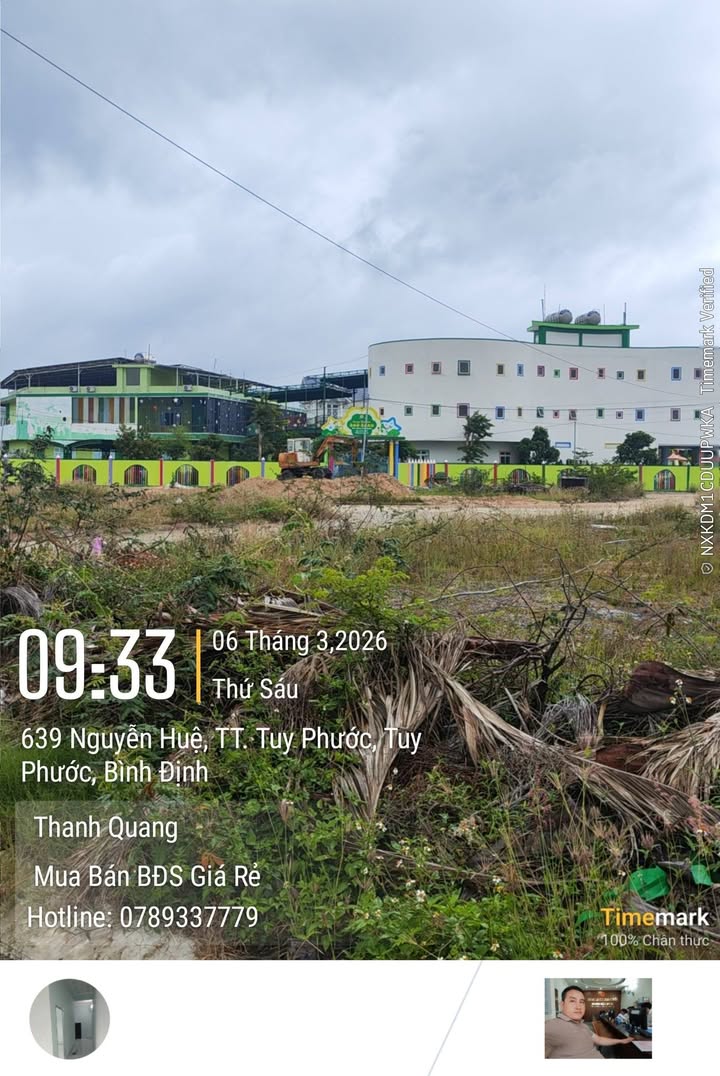 Đất nền Tuy Phước 106.5m² - Lô kế góc hướng Bắc giá chỉ hơn 1 tỷ