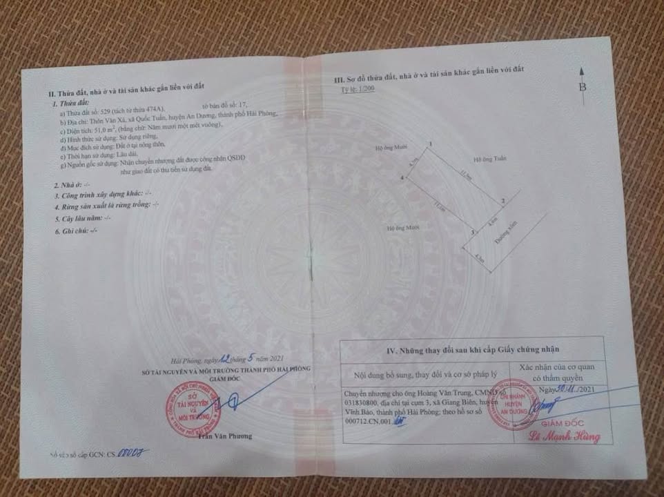 Đất nền 51m² Văn Xá, Kim Bảng - Sổ đỏ chính chủ, giá 900 triệu