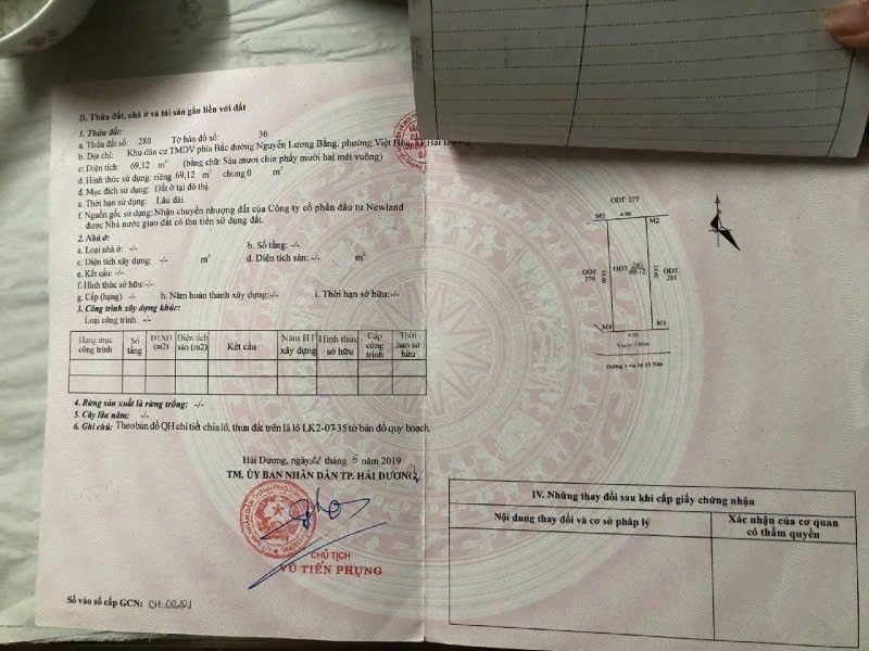 Đất nền Nguyễn Lương Bằng, Quận 7 - 69.12m² - Hướng Nam - Giá đầu tư